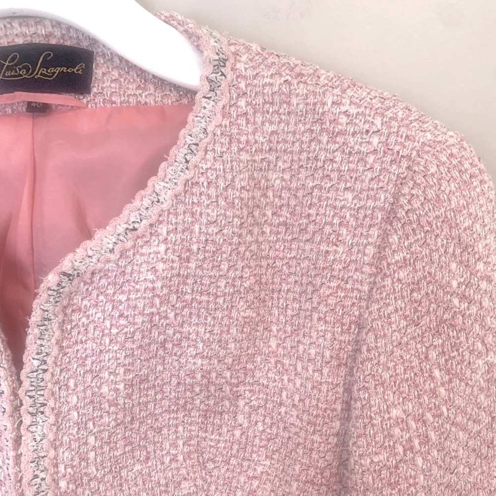Luisa Spagnoli size 46 tweed blazer - Picture 8 of 16